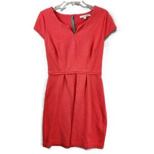 Boden Red Fit & Flare Dress – Classic Silhouette, Pleated Skirt